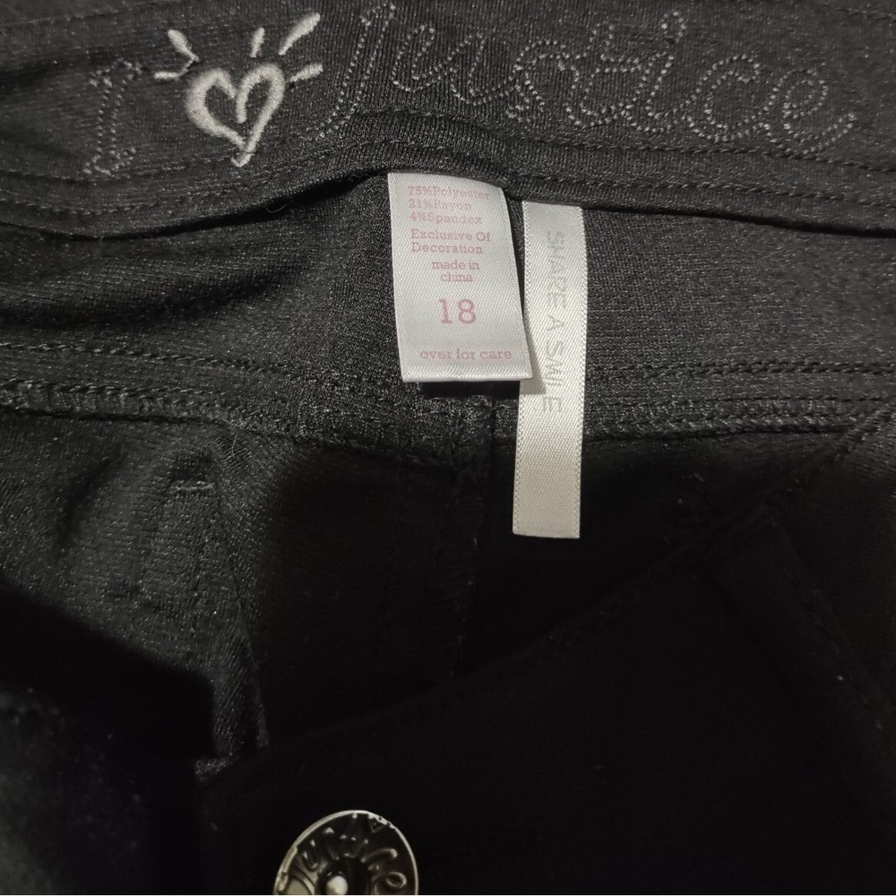 Justice Skinny Pants Missy Size 18 Black Norm Core Streetwear Casual Slim Fit - Picture 6 of 12